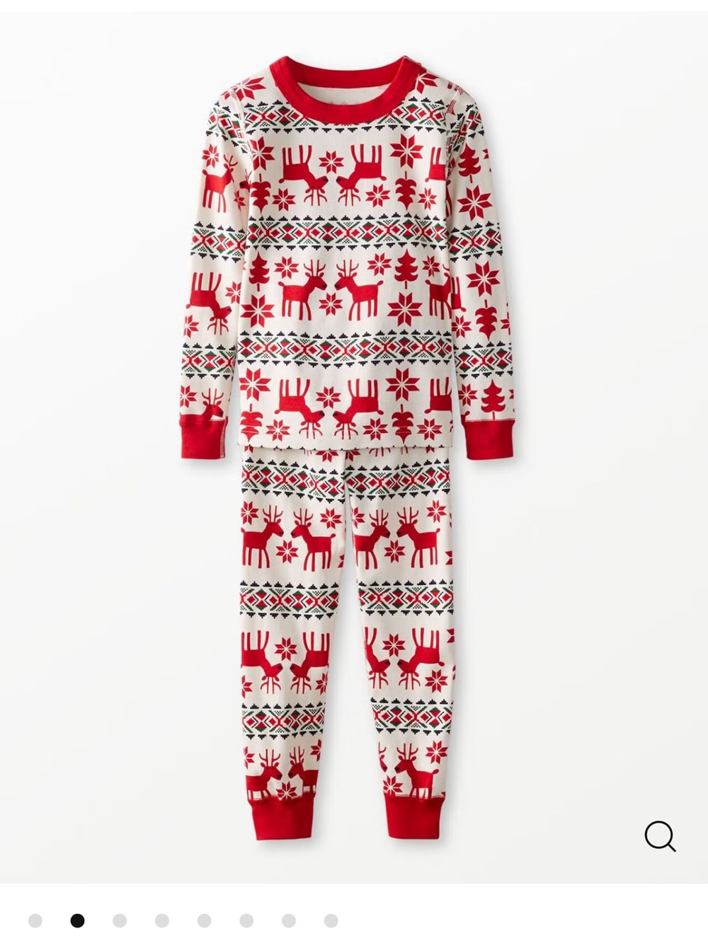Hanna Andersson Holiday Dear Deer HannaJams™ Pajama Set Size 2
